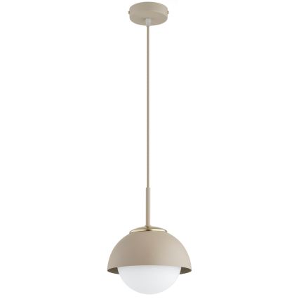 Brilagi - Cable-suspended pendant light COSMO 1xE27/60W/230V dia. 18 cm beige/gold