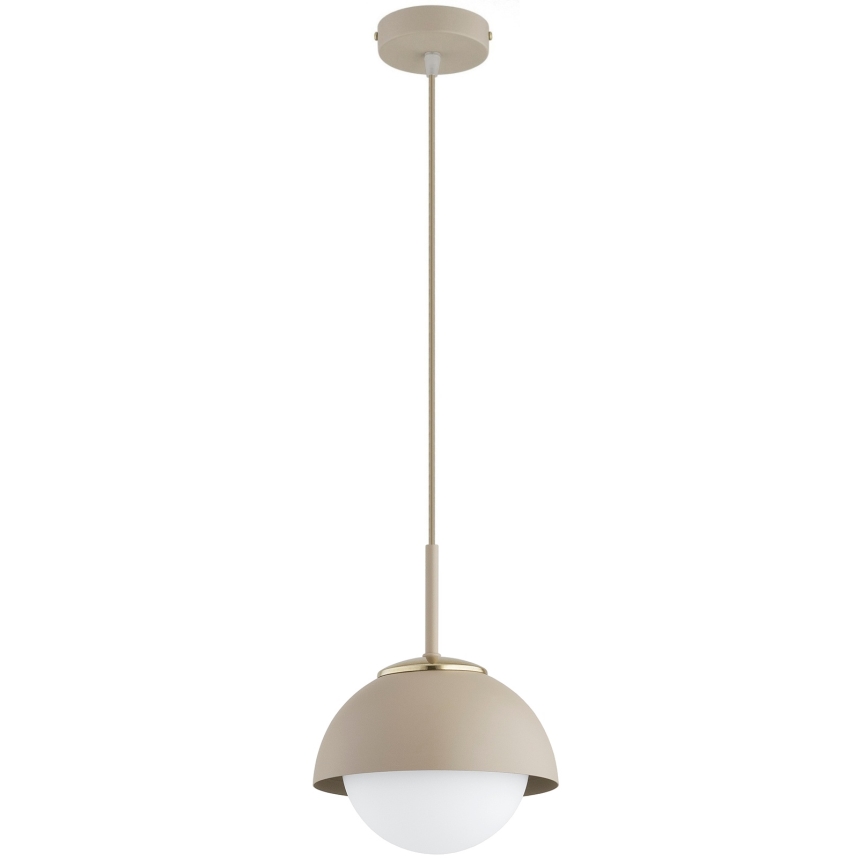 Brilagi - Cable-suspended pendant light COSMO 1xE27/60W/230V dia. 18 cm beige/gold