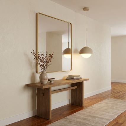 Brilagi - Cable-suspended pendant light COSMO 1xE27/60W/230V dia. 18 cm beige/gold