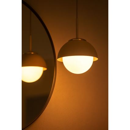 Brilagi - Cable-suspended pendant light COSMO 1xE27/60W/230V dia. 18 cm beige/gold