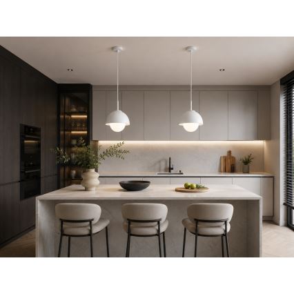 BRILAGI - Cable-suspended pendant light COSMO 1xE27/60W/230V Ø 18 cm white