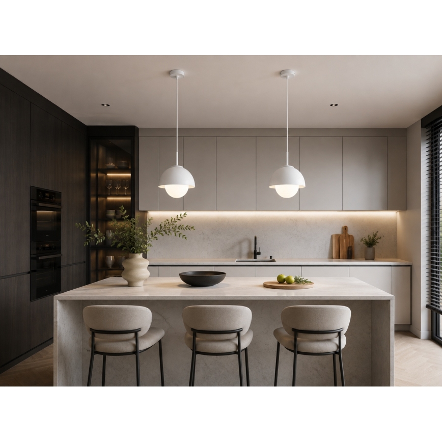 BRILAGI - Cable-suspended pendant light COSMO 1xE27/60W/230V Ø 18 cm white