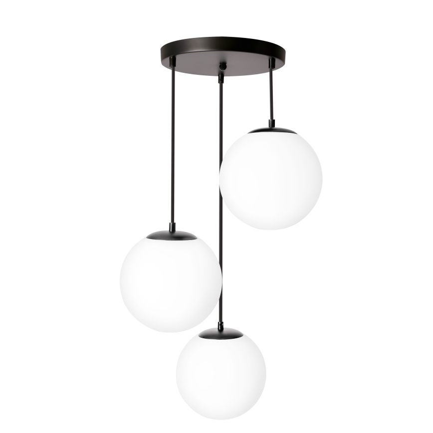 BRILAGI - Cable-suspended pendant light POLOS 3xE27/40W/230V Ø 42 cm black