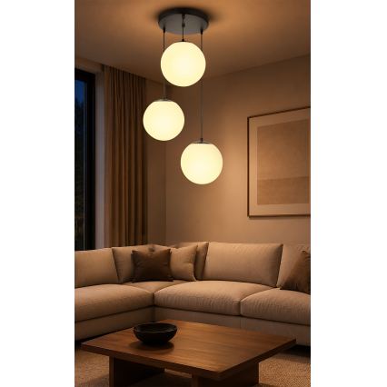 BRILAGI - Cable-suspended pendant light POLOS 3xE27/40W/230V Ø 42 cm black
