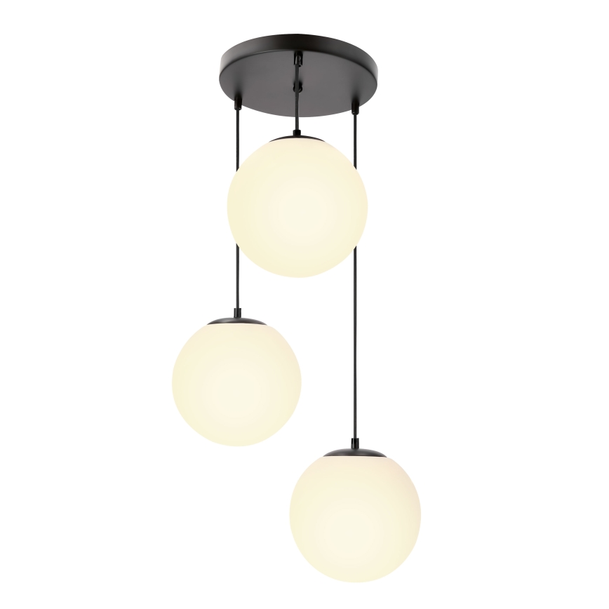 BRILAGI - Cable-suspended pendant light POLOS 3xE27/40W/230V Ø 42 cm black