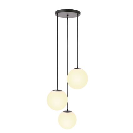 BRILAGI - Cable-suspended pendant light POLOS 3xE27/40W/230V Ø 42 cm black