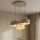 Brilagi - Cable-Suspended Pendant Light SPRING 3xE27/60W/230V Beige/Gold