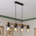 BRILAGI - Cable-suspended pendant light VISTA 4xE27/60W/230V oak