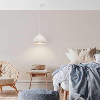 Brilagi - Cable-suspended pendant light WABI SABI 1xE27/40W/230V Ø 32 cm white