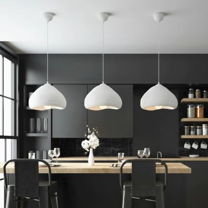 Brilagi - Cable-suspended pendant light WABI SABI 1xE27/40W/230V Ø 32 cm white