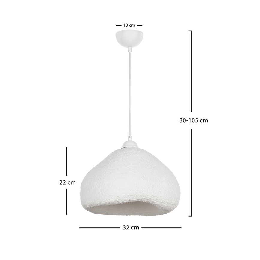 Brilagi - Cable-suspended pendant light WABI SABI 1xE27/40W/230V Ø 32 cm white