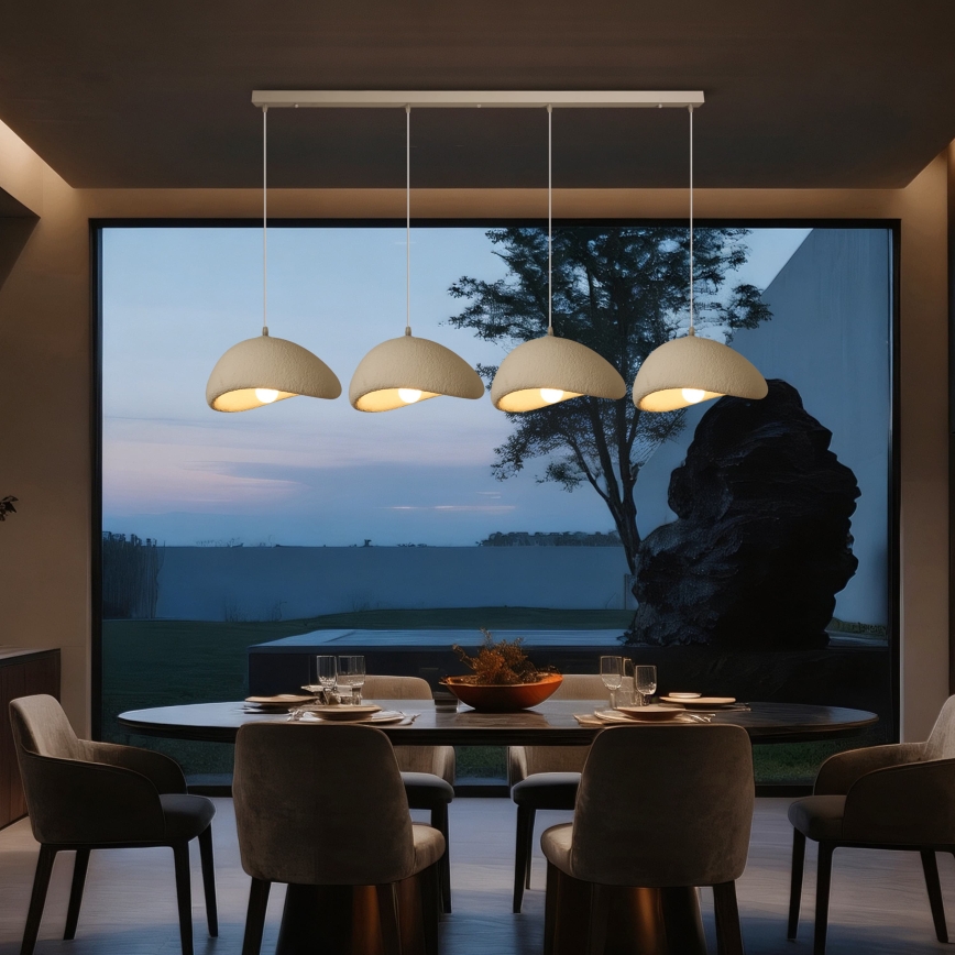 BRILAGI - Cable-suspended pendant light WABI SABI 4xE27/60W/230V white
