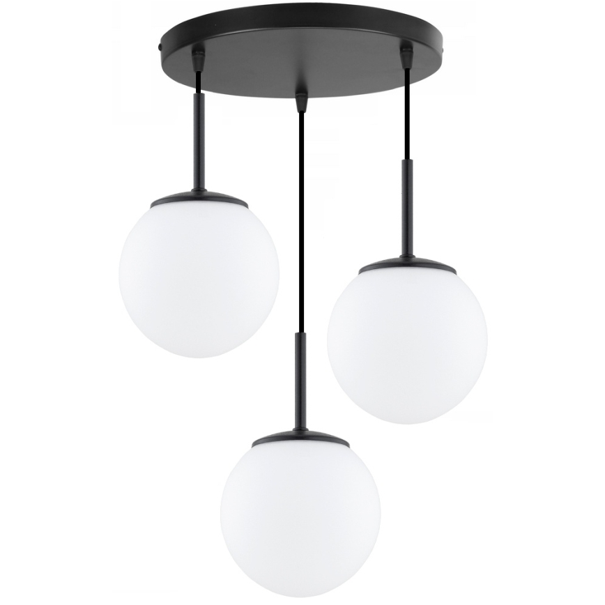 BRILAGI - Cable-suspended pendant MILO 3xE27/60W/230V black
