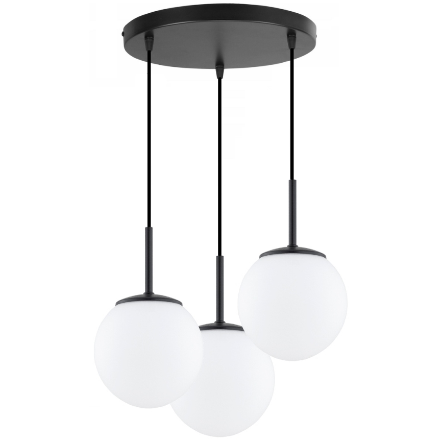BRILAGI - Cable-suspended pendant MILO 3xE27/60W/230V black