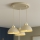 Brilagi - Cable-suspended pendant, MOON 3x E27/60W/230V, beige/gold