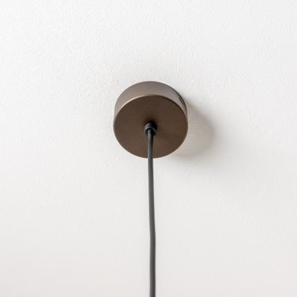 BRILAGI - Cable-suspended pendant VULCANO 3xG9/8W/230V bronze/smoky beige