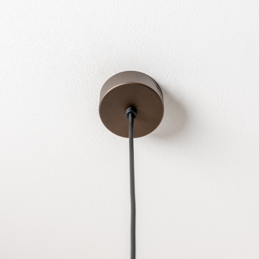 BRILAGI - Cable-suspended pendant VULCANO 3xG9/8W/230V bronze/smoky beige