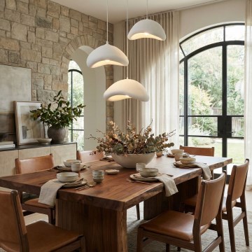 Brilagi - Cable-suspended pendant WABI SABI 3xE27/40W/230V Ø 82 cm white