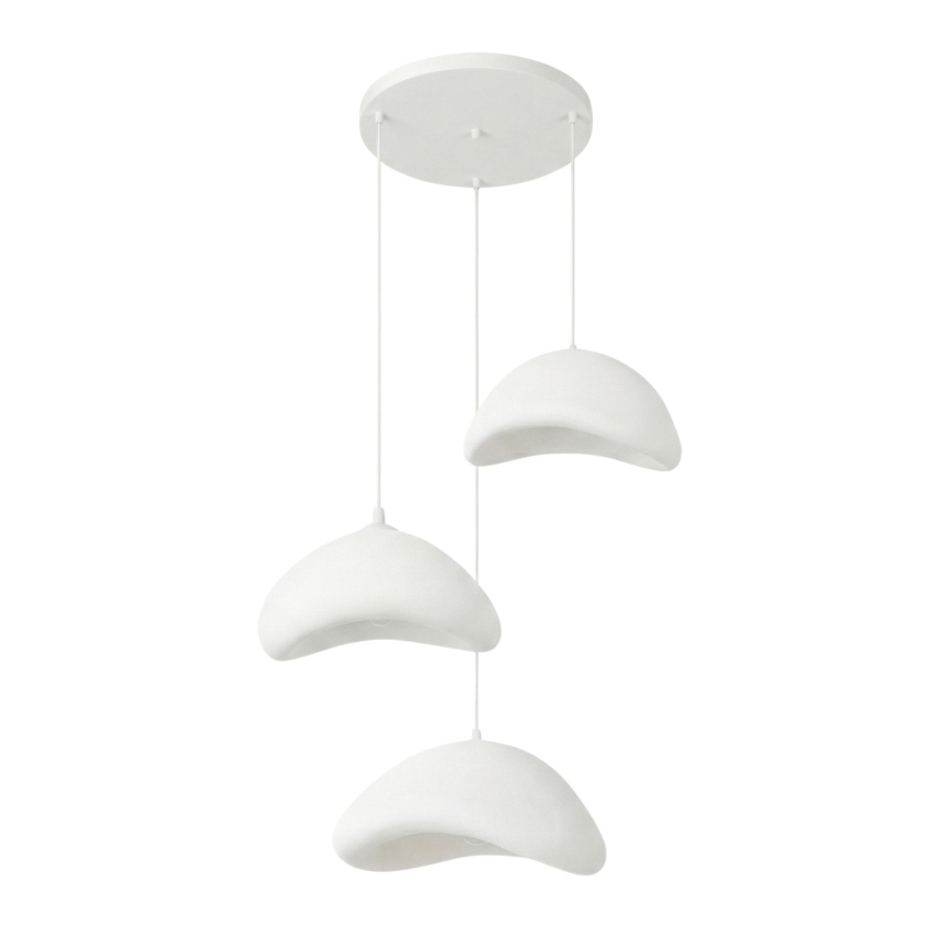 Brilagi - Cable-suspended pendant WABI SABI 3xE27/40W/230V Ø 82 cm white