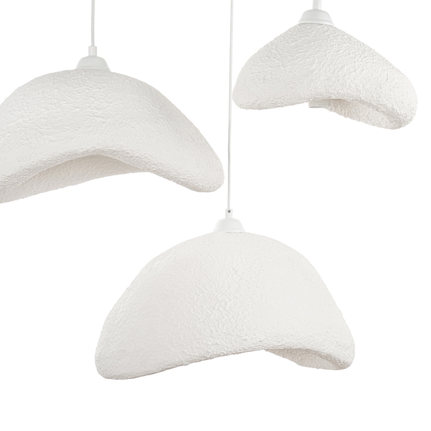 Brilagi - Cable-suspended pendant WABI SABI 3xE27/40W/230V Ø 82 cm white