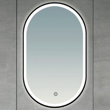 Brilagi - CANZO LED Bathroom Mirror LED/25W/230V 50x80 cm Black IP44 CRI 90 Dimmable + CCT