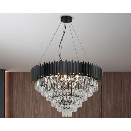 Brilagi - CARLOS cable pendant light 11×E14/40W/230V, Ø 80 cm