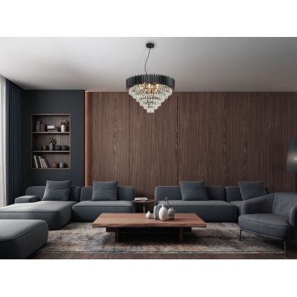 Brilagi - CARLOS cable pendant light 11×E14/40W/230V, Ø 80 cm