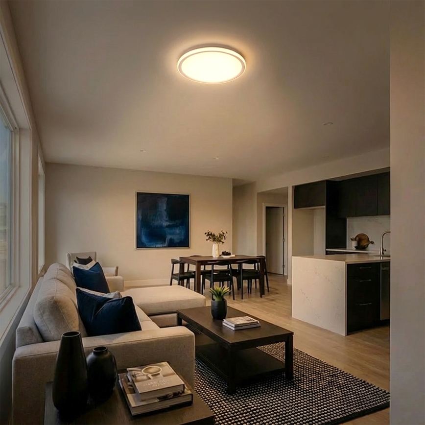 Brilagi - CARLOS LED Ceiling Light 24W/230V, Ø 40 cm, White