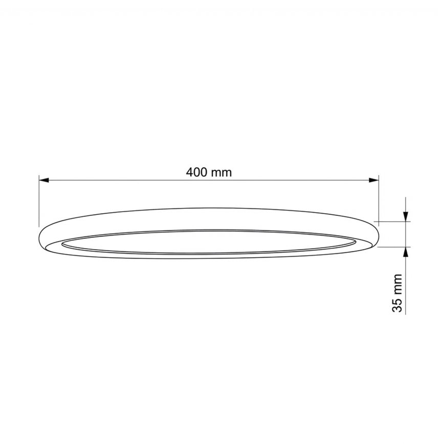 Brilagi - CARLOS LED Ceiling Light 24W/230V, Ø 40 cm, White