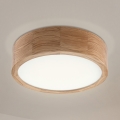 Brilagi - CARVALHO LED Ceiling Light 20W/230V, Oak, Ø 27.5 cm