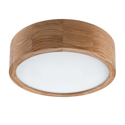 Brilagi - CARVALHO LED Ceiling Light 20W/230V, Oak, Ø 27.5 cm