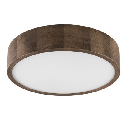 BRILAGI - CARVALHO LED Ceiling Light 2xE27/15W/230V Oak-Walnut Ø 37 cm