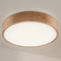 Brilagi - CARVALHO LED Ceiling Light, 36W/230V, Oak, Ø 47.5 cm