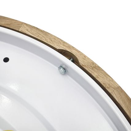 Brilagi - CARVALHO LED Ceiling Light, 36W/230V, Oak, Ø 47.5 cm