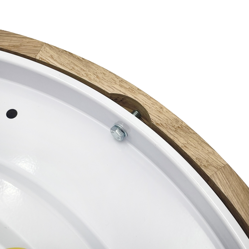 Brilagi - CARVALHO LED Ceiling Light, 36W/230V, Oak, Ø 47.5 cm