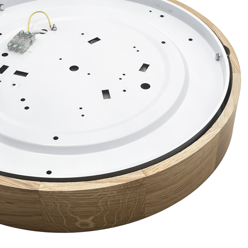Brilagi - CARVALHO LED Ceiling Light, 36W/230V, Oak, Ø 47.5 cm