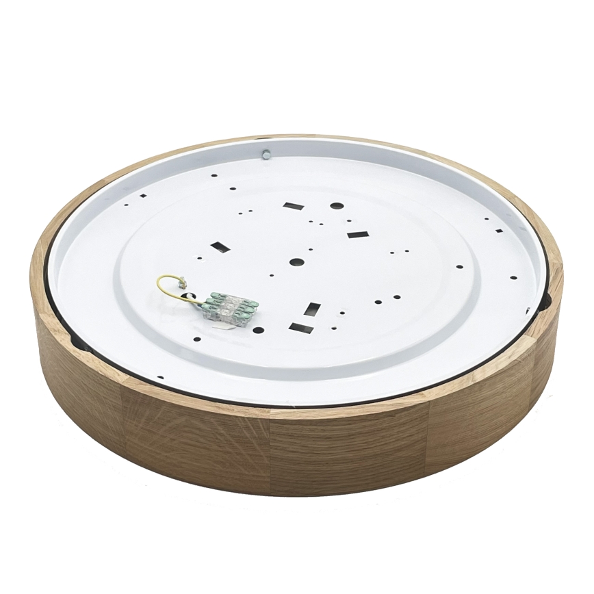 Brilagi - CARVALHO LED Ceiling Light, 36W/230V, Oak, Ø 47.5 cm