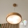 Brilagi - CARVALHO LED RGBW cable-suspended dimmable chandelier, 3x E27/9W/230V, 2700-6500K, Wi-Fi, oak, diam. 47.5 cm