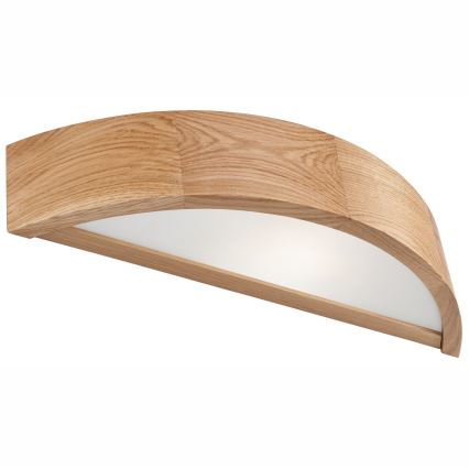 Brilagi - CARVALHO LED RGBW Dimmable Wall Light 1x E27/15W/230V 2700–6500K Wi-Fi Oak
