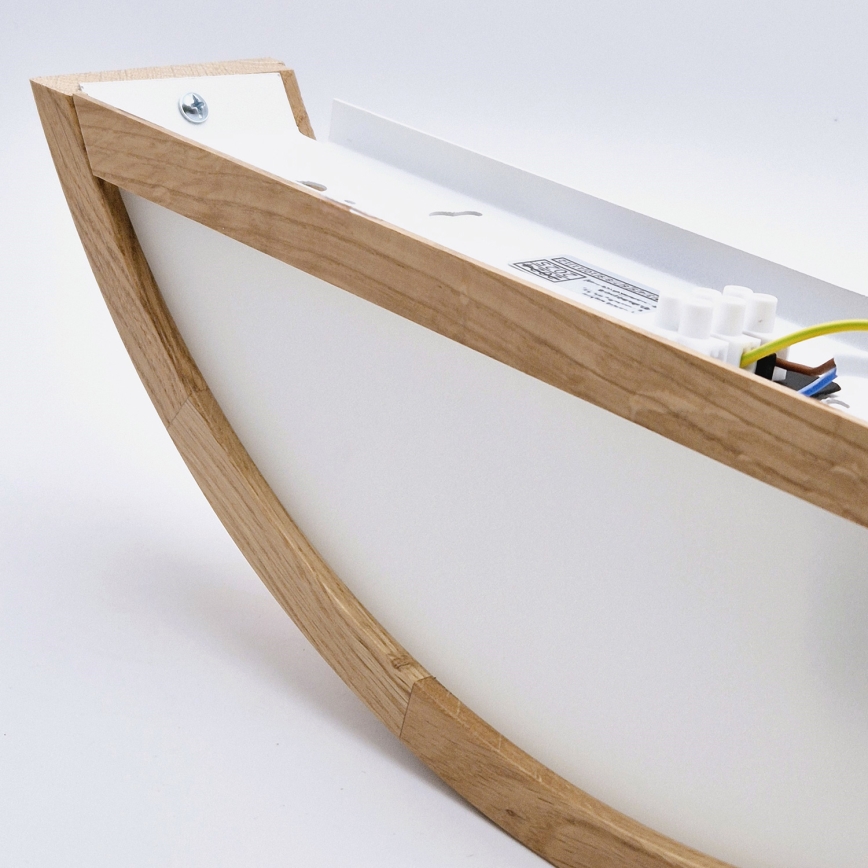 Brilagi - CARVALHO LED RGBW Dimmable Wall Light 1x E27/15W/230V 2700–6500K Wi-Fi Oak