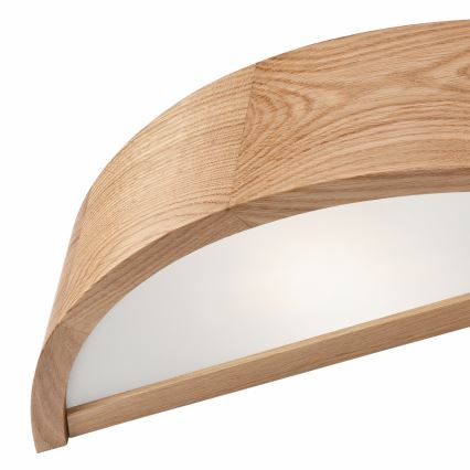 Brilagi - CARVALHO LED RGBW Dimmable Wall Light 1x E27/9W/230V 2700–6500K Wi-Fi Oak