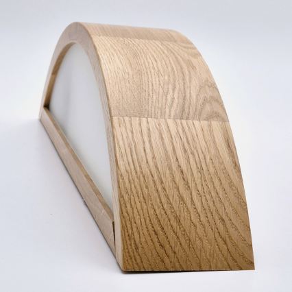 Brilagi - CARVALHO LED RGBW Dimmable Wall Light 1x E27/9W/230V 2700–6500K Wi-Fi Oak