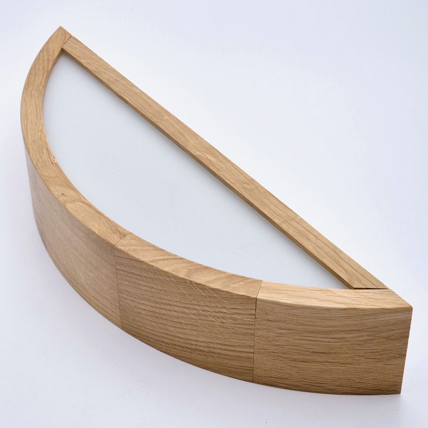 Brilagi - CARVALHO LED RGBW Dimmable Wall Light 1x E27/9W/230V 2700–6500K Wi-Fi Oak