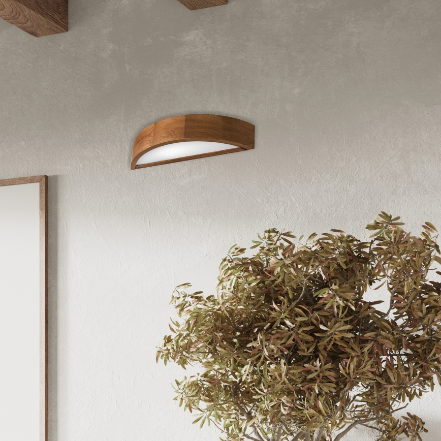 Brilagi - CARVALHO LED Wall Lamp 1xE27/15W/230V oak cherry