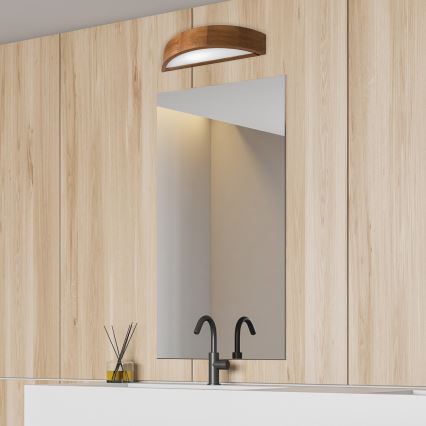 Brilagi - CARVALHO LED Wall Lamp 1xE27/15W/230V oak cherry