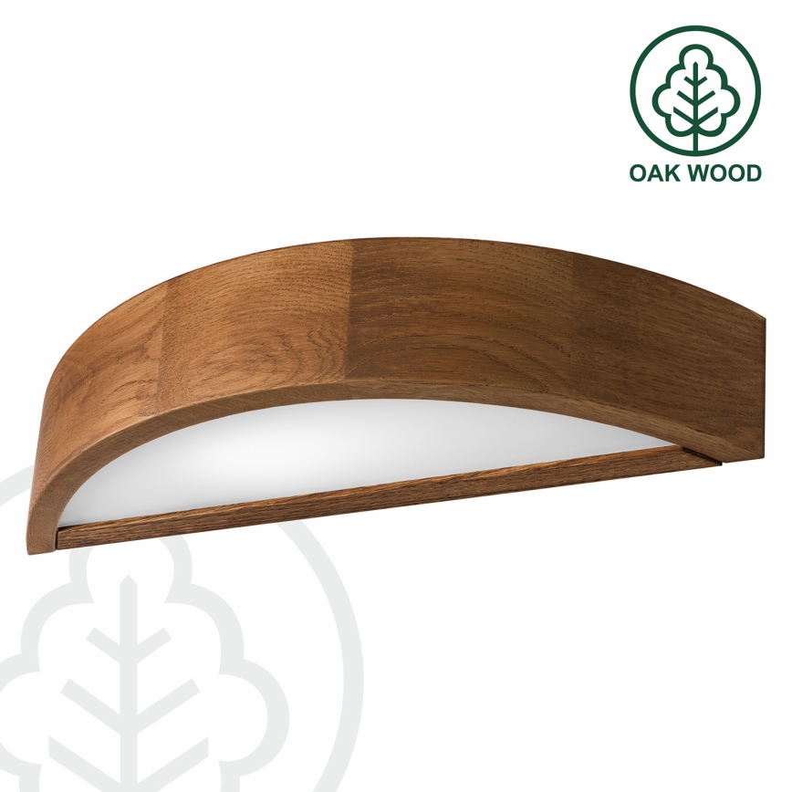 Brilagi - CARVALHO LED Wall Lamp 1xE27/15W/230V oak cherry