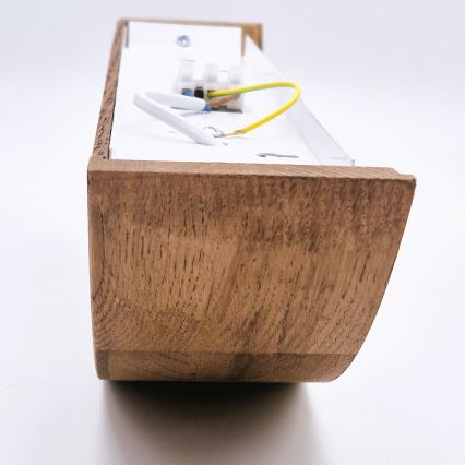 Brilagi - CARVALHO LED Wall Lamp 1xE27/15W/230V oak cherry