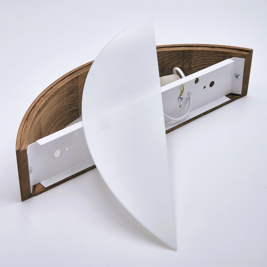 Brilagi - CARVALHO LED Wall Lamp 1xE27/15W/230V oak cherry