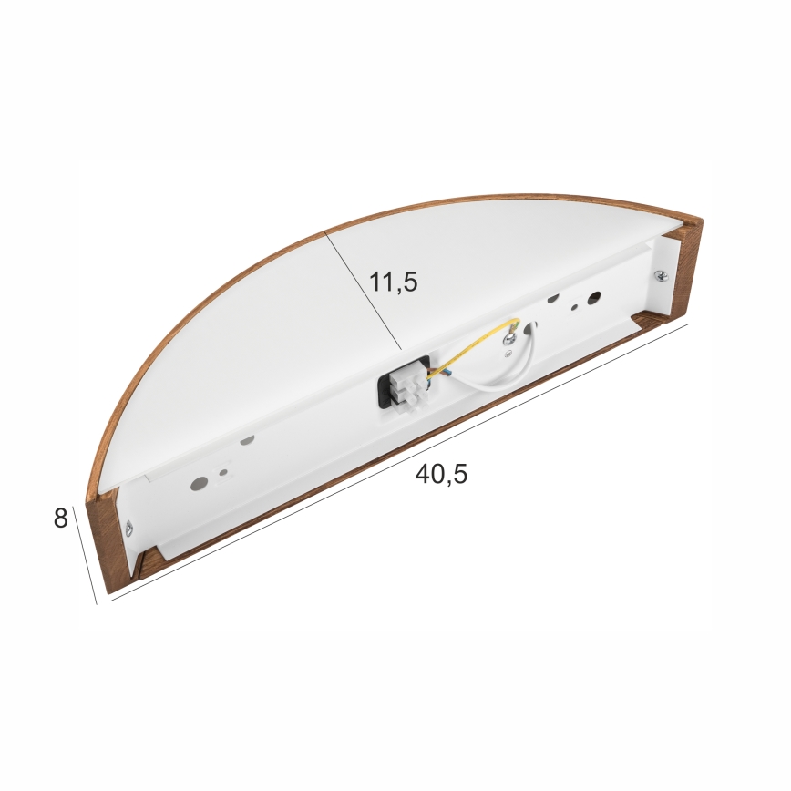 Brilagi - CARVALHO LED Wall Lamp 1xE27/15W/230V oak cherry