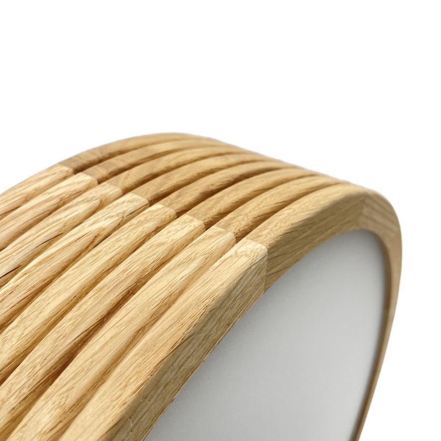 Brilagi - CARVALHO MODERN LED Cable Pendant 2xE27/60W/230V Oak Ø 37.5 cm